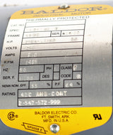 BALDOR  ­-­ 34G40X21G1 ­-­ ELECTRIC MOTOR 0.25kW/0.33HP 250V 50Hz 48TZ