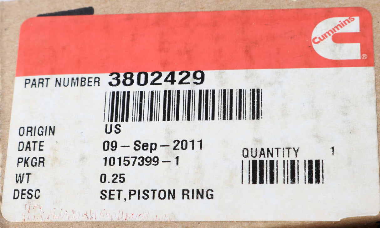 CUMMINS ­-­ 3802429 ­-­ RING SET PISTON