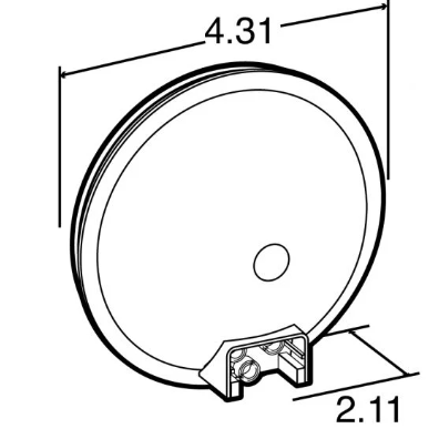 TRUCK-LITE ­-­ 40242R ­-­ STOP/TURN/TAIL INCANDESCENT ROUND 1 BULB PL-3 12V