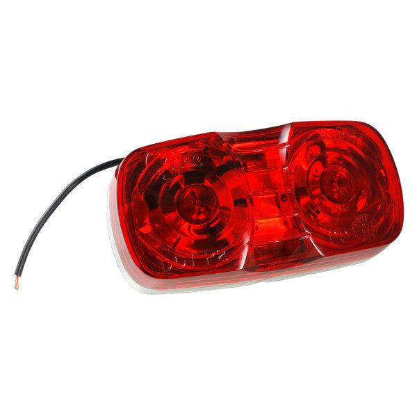 GROTE ­-­ 46782 ­-­ 2-BULB SQUARE CORNER CLEARANCE MARKER LIGHT - RED