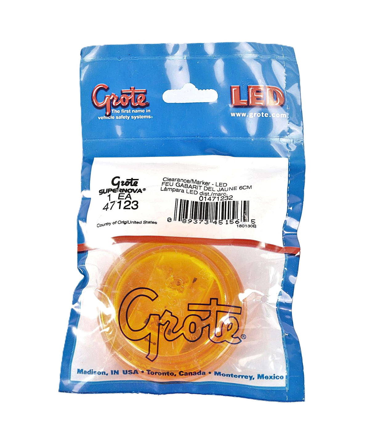 GROTE ­-­ 47123 ­-­ AMBER LED CLEARANCE LIGHT