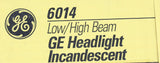 GENERAL ELECTRIC LIGHTING ­-­ 6014 ­-­ LOW/HIGH SEALED BEAM INCANDESCENT HEADLIGHT 12V