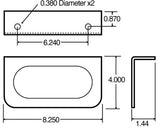 TRUCK-LITE ­-­ 60730 ­-­ 2 SCREW BRACKET MOUNT  USED IN OVAL SHAPE LIGHTS