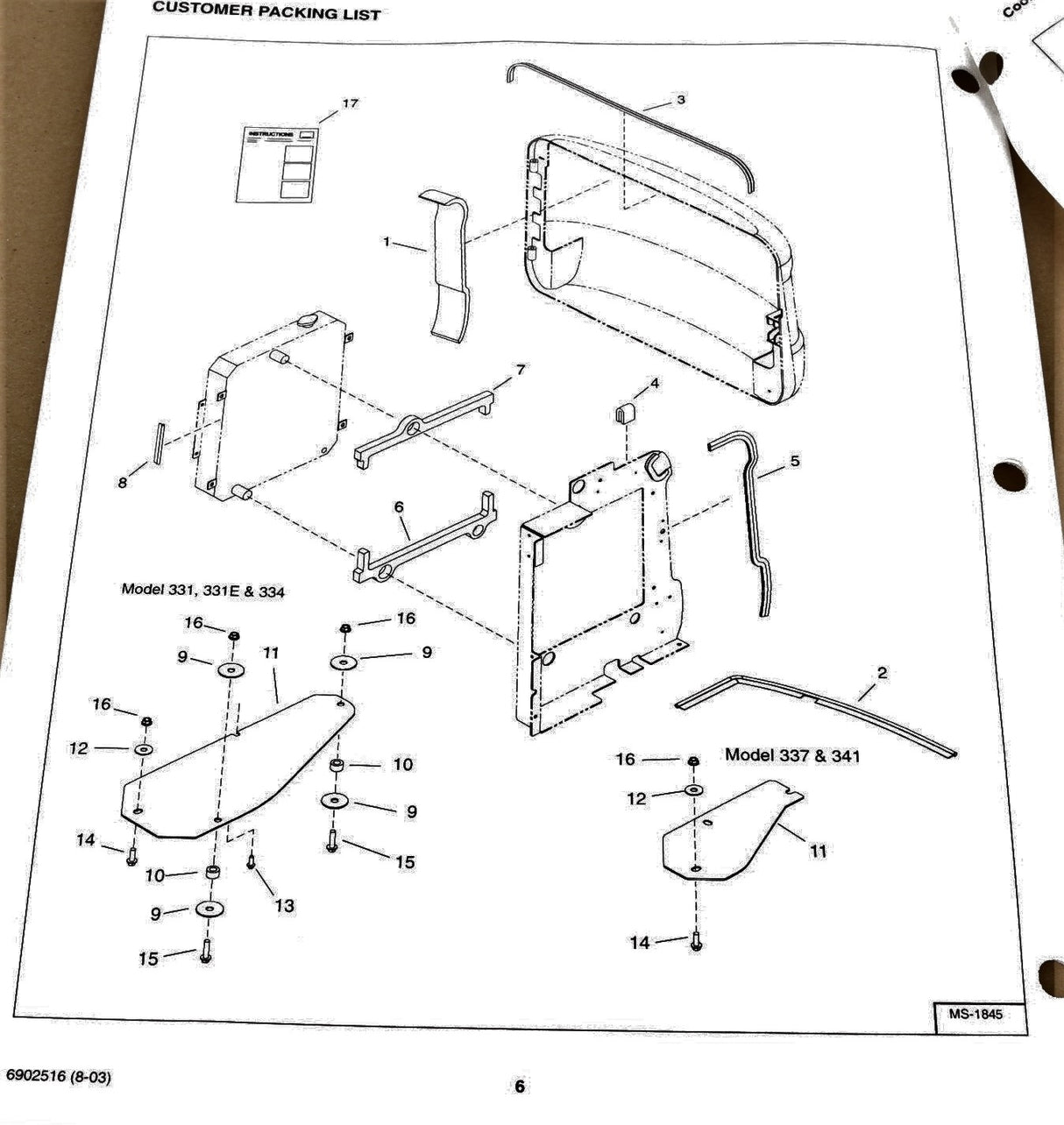 BOBCAT ­-­ 6816728 ­-­ KIT COOLING