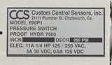 CUSTOM CONTROL SENSORS  ­-­ 690P1 ­-­ SWITCH
