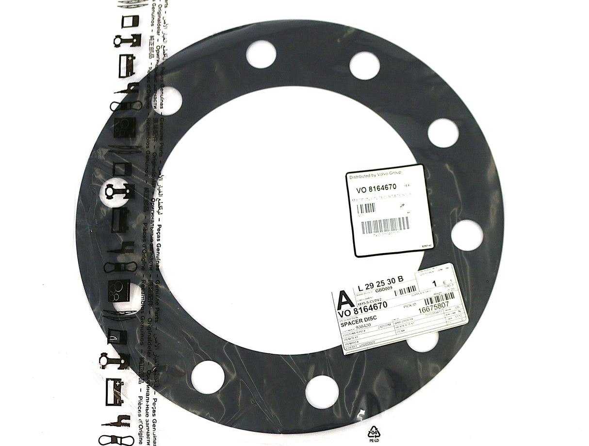 VOLVO ­-­ 8164670 ­-­ WHEEL-GUARD SEPARATOR PLATE 10-LUG