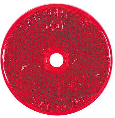 TRUCK-LITE ­-­ 98007R ­-­ CENTER HOLE MOUNTING  RED REFLECTOR