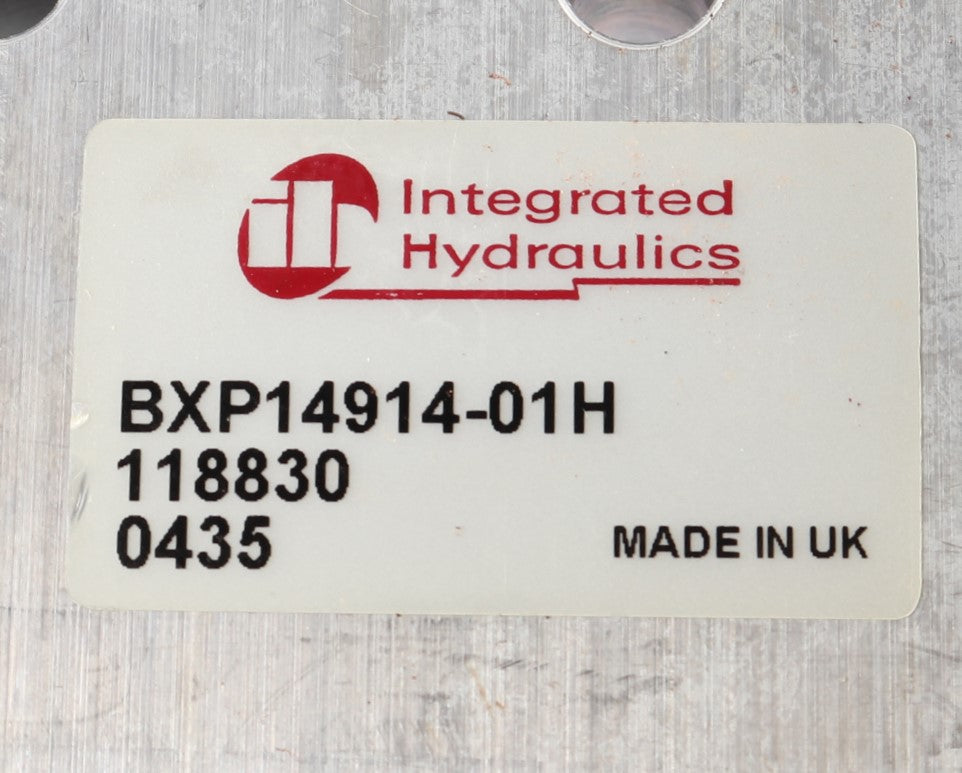 INTEGRATED HYDRAULICS  ­-­ BXP14914-01 ­-­ SAFETY VALVE