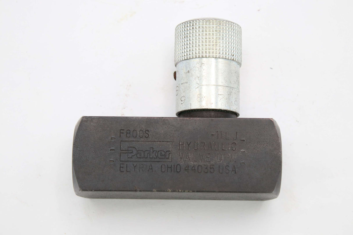 PARKER ­-­ F800S ­-­ FLOW CONTROL VALVE 1/2 NPT FEMALE STANDARD NEEDLE