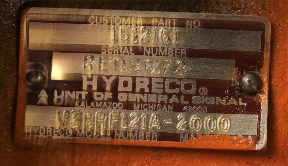 DAVID BROWN HYDRAULICS ­-­ V38RF121A-2000 ­-­ HYDRAULIC VALVE