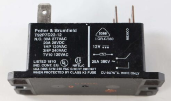 TYCO/POTTER & BRUMFIELD  ­-­ T92P7D22-12 ­-­ 12 VOLT RELAY