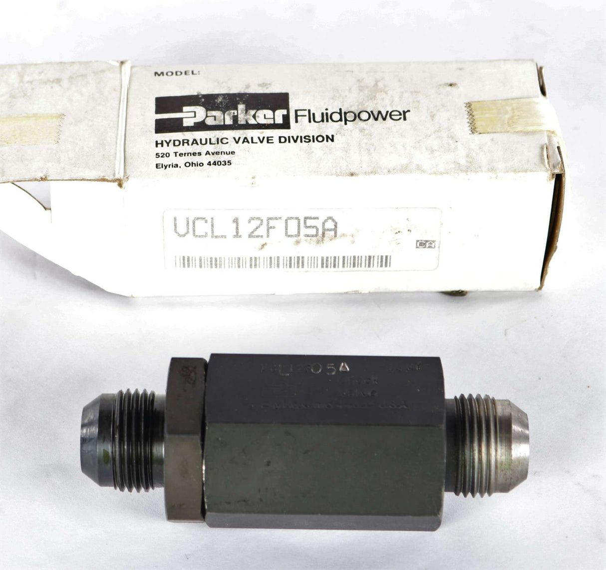 PARKER ­-­ VCL12F05A ­-­ 3 000 PSI   20 GPM CHECK VALVE