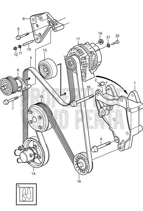 VOLVO PENTA ­-­ 3862762 ­-­ COOLING SYSTEM HOSE