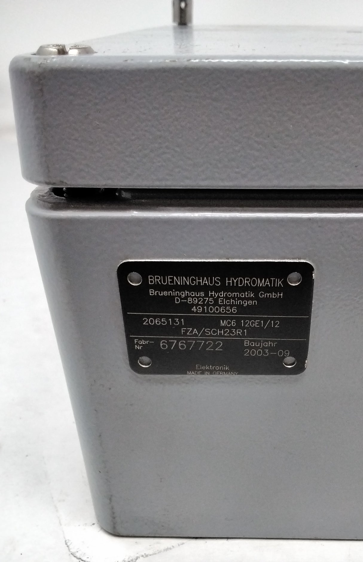 BRUENINGHAUS HYDROMATIK  ­-­ MC612GE1/12 ­-­ ELECTRONIC DRIVE