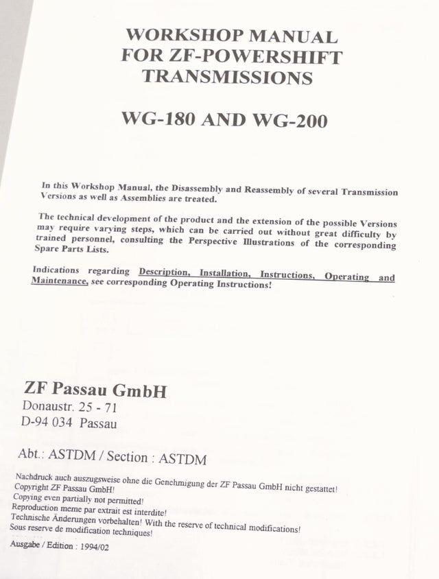 ZF ­-­ 5871-162-002 ­-­ MANUAL