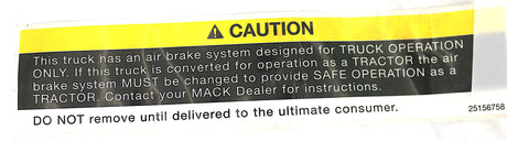 MACK ­-­ 25156758 ­-­ LABEL