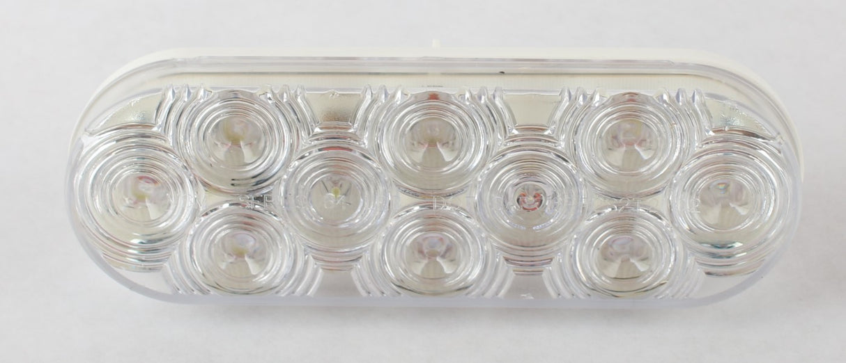 MACK ­-­ 621-6464W ­-­ AUXILLARY LAMP - WHITE OVAL 10 LED