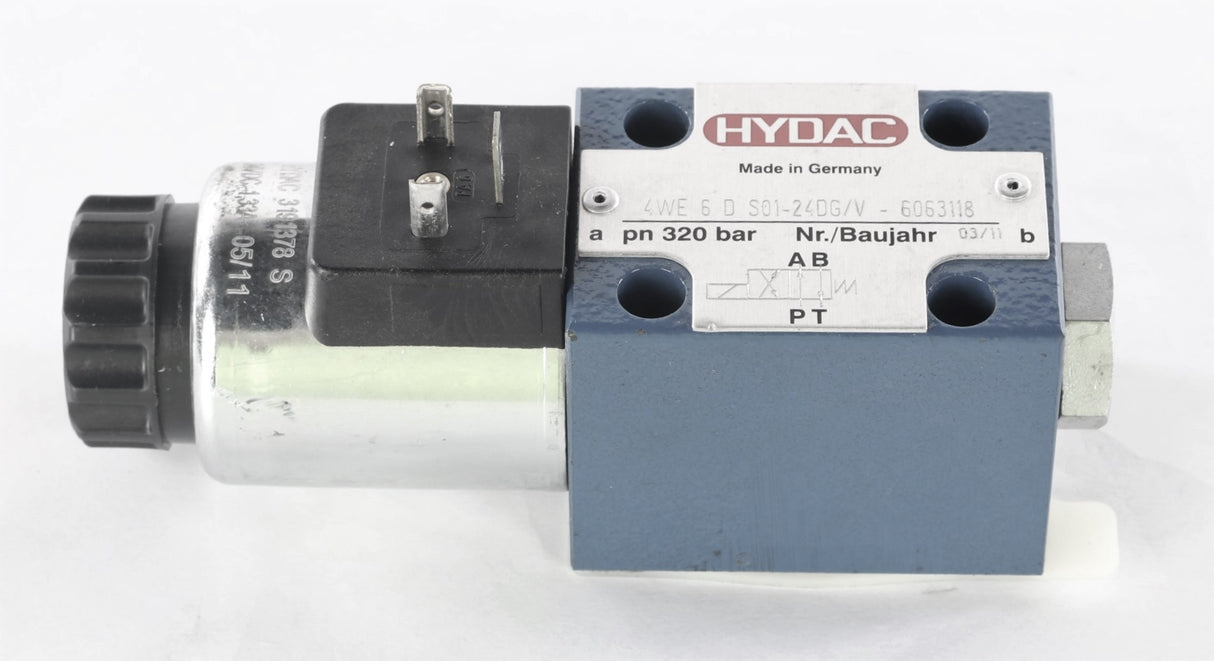 HYDAC ­-­ 4WE6DS01-24DG/V-6063118 ­-­ DIRECTIONAL VALVE 320 BAR 24V