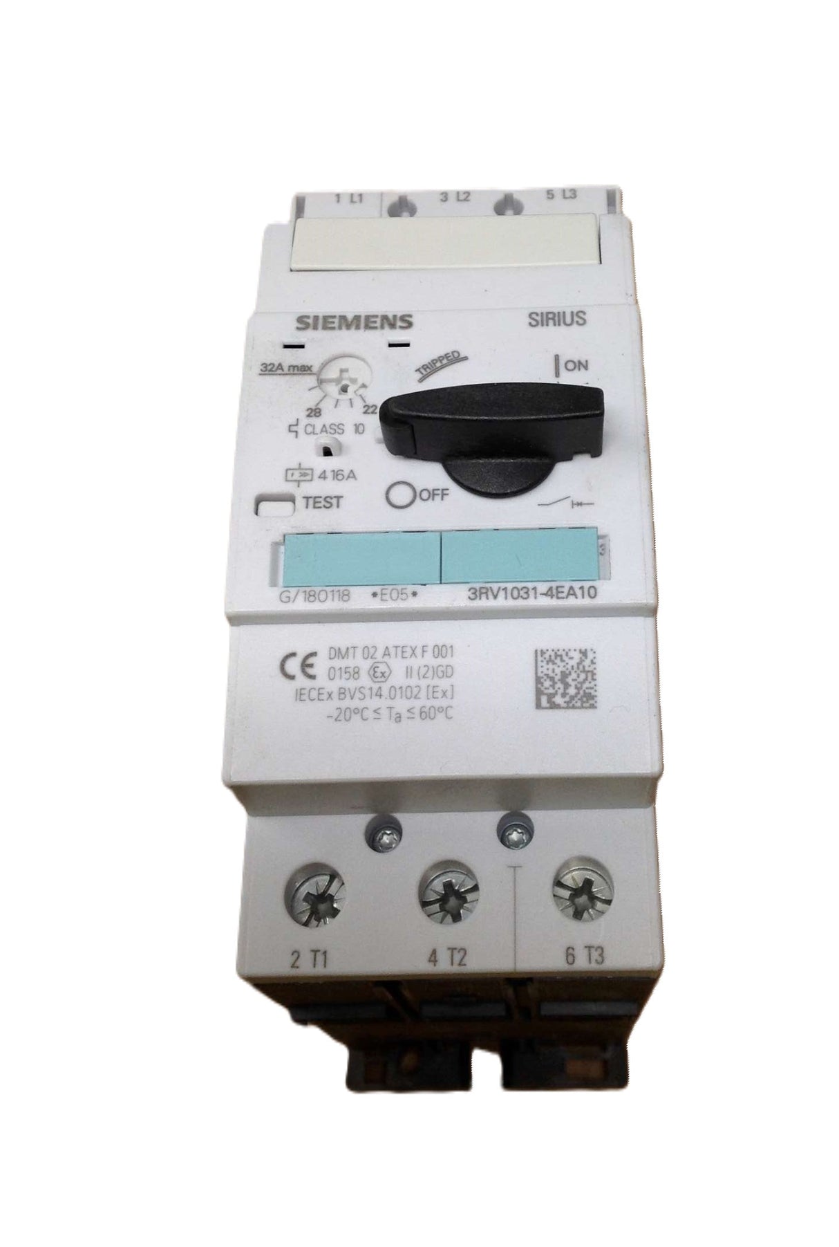 SIEMENS ­-­ 3RV1031-4EA10 ­-­ CIRCUIT BREAKER 3P ADJUSTABLE 22-32A