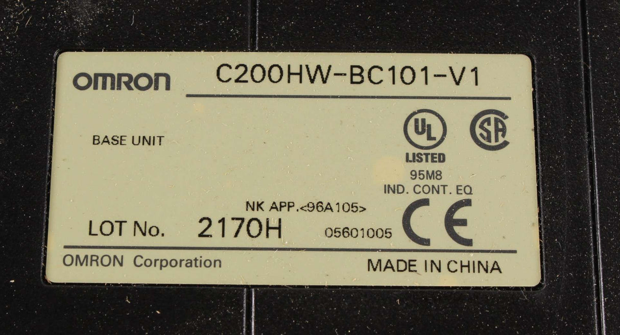 OMRON ­-­ C200HW-BC101-V1 ­-­ PLC BASE