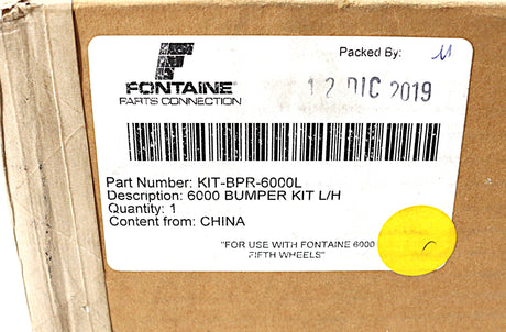 FONTAINE ­-­ KITBPR6000L ­-­ BUMPER KIT  MODEL 6000 LH