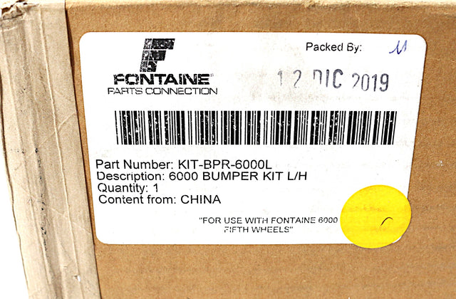FONTAINE ­-­ KITBPR6000L ­-­ BUMPER KIT  MODEL 6000 LH