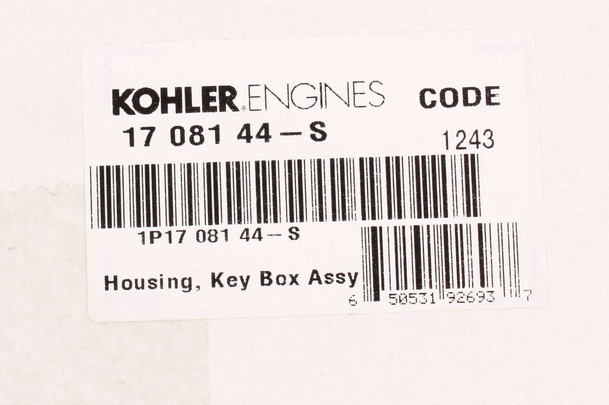 KOHLER ­-­ 17 081 44-S ­-­ KEYBOX:14HP KOHLER