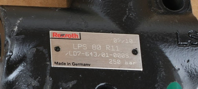 REXROTH ­-­ LPS80R11|LD7643|01-000S ­-­ HYDRAULIC VALVE - LOAD SENSING