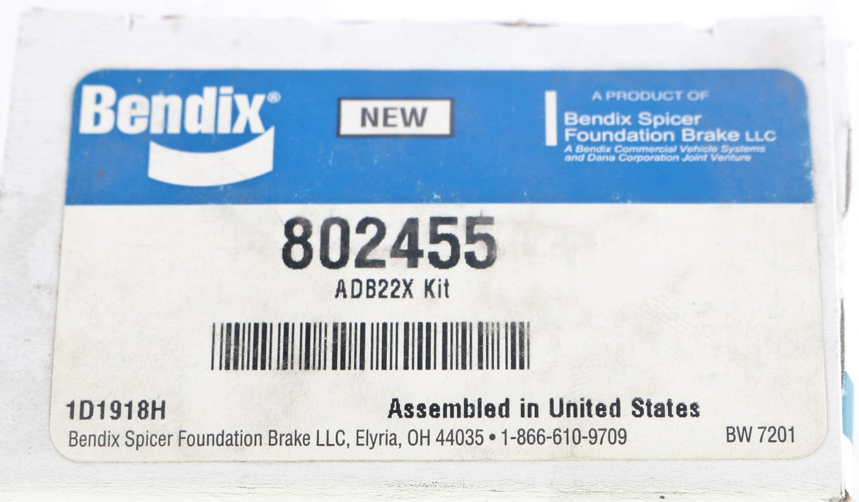 BENDIX ­-­ 802455 ­-­ AIR DISC BRAKE SHEAR ADAPTER KIT ADB22X- BOX OF 10