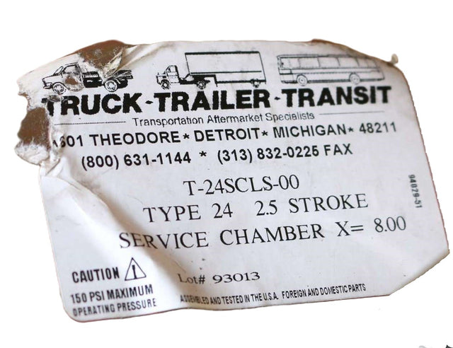 TRUCK TRAILER TRANSIT [TTT] (CUMMINS) ­-­ T-24SCLS-00 ­-­ CHAMBERSERVICE TY24 LS