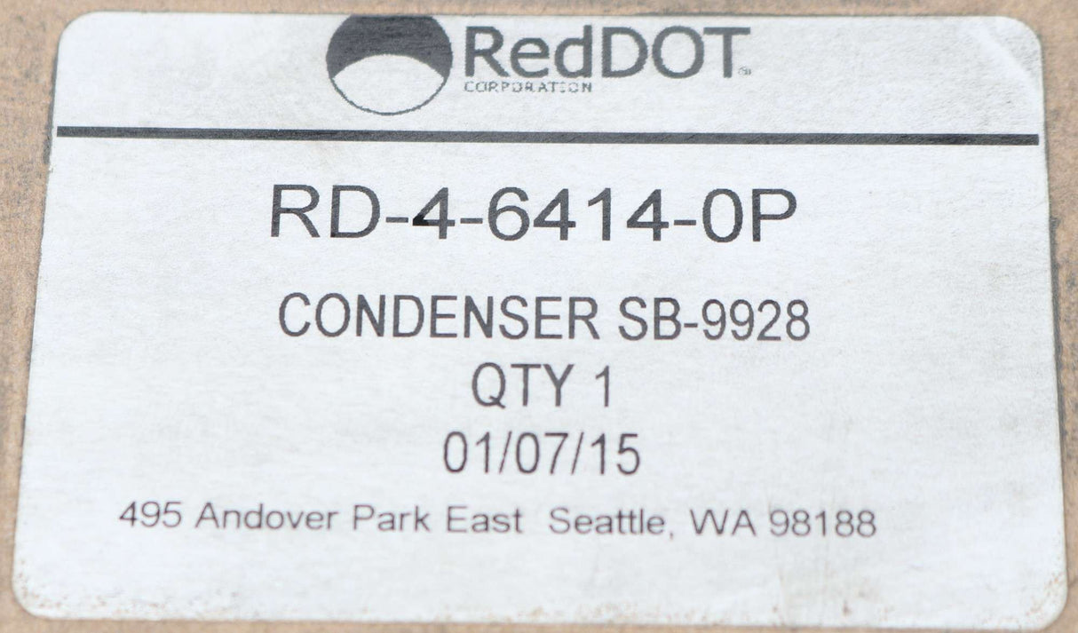 RED DOT ­-­ RD-4-6414-0P ­-­ CONDENSER