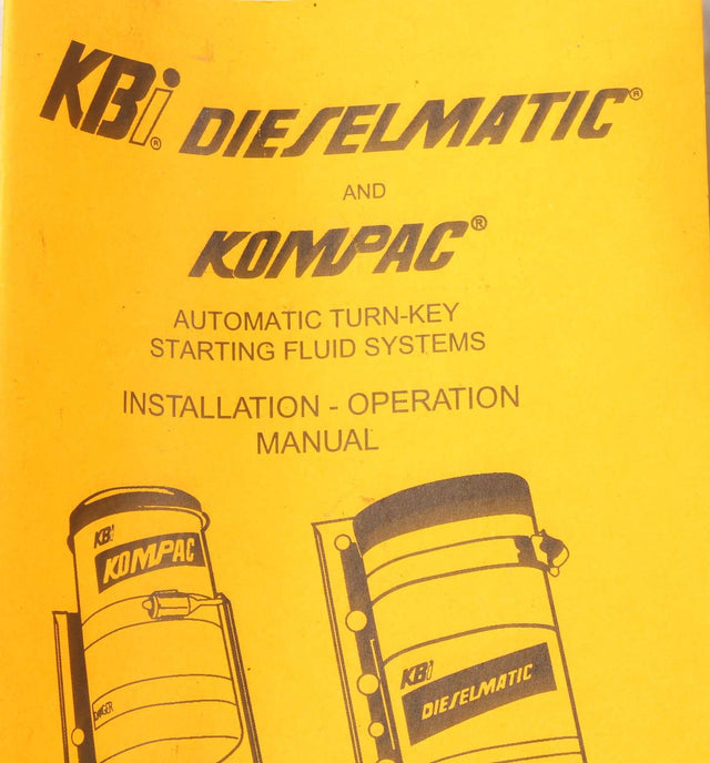 IWS ­-­ 212004KIT ­-­ KBi  AUTOMATIC TURN-KEY STARTING FLUID SYSTEM