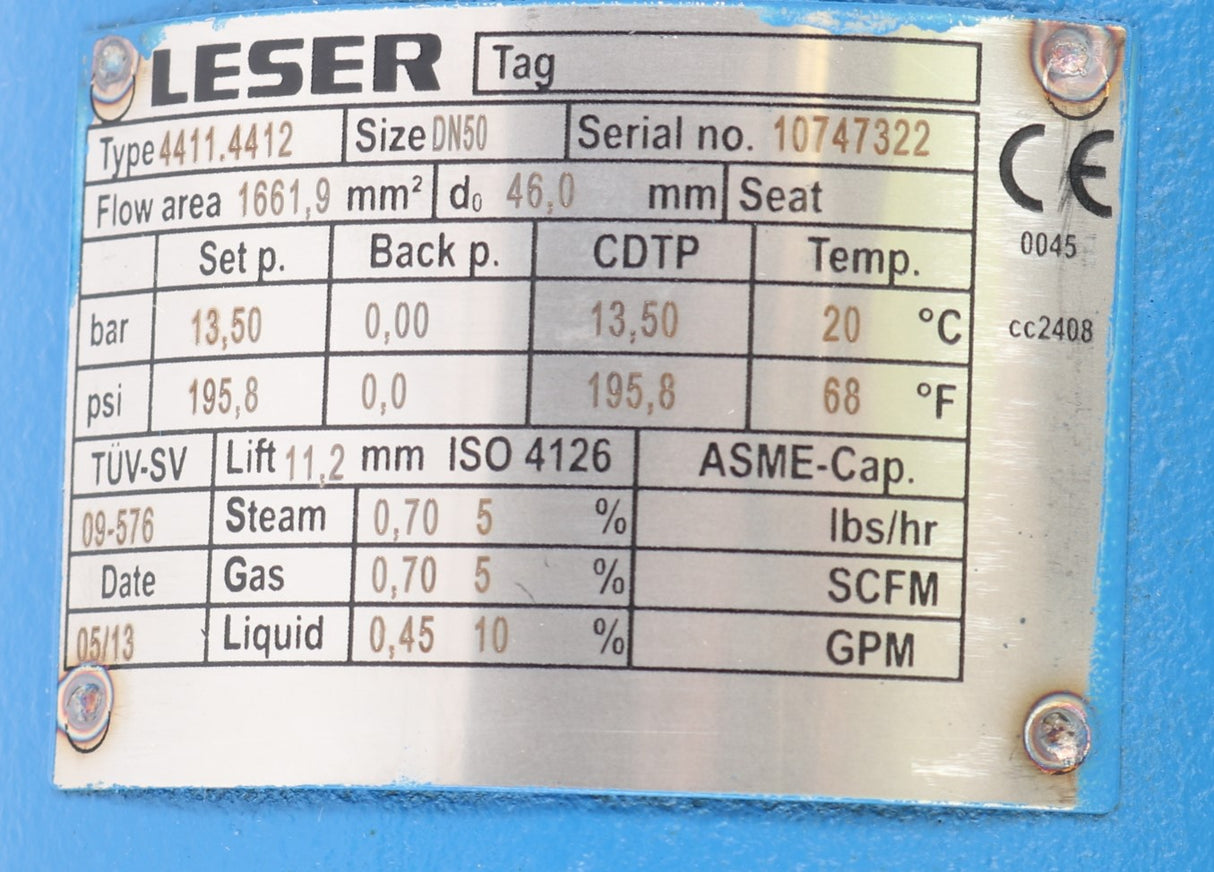 LESER GmbH ­-­ 4411.4412 ­-­ SAFTEY VALVE