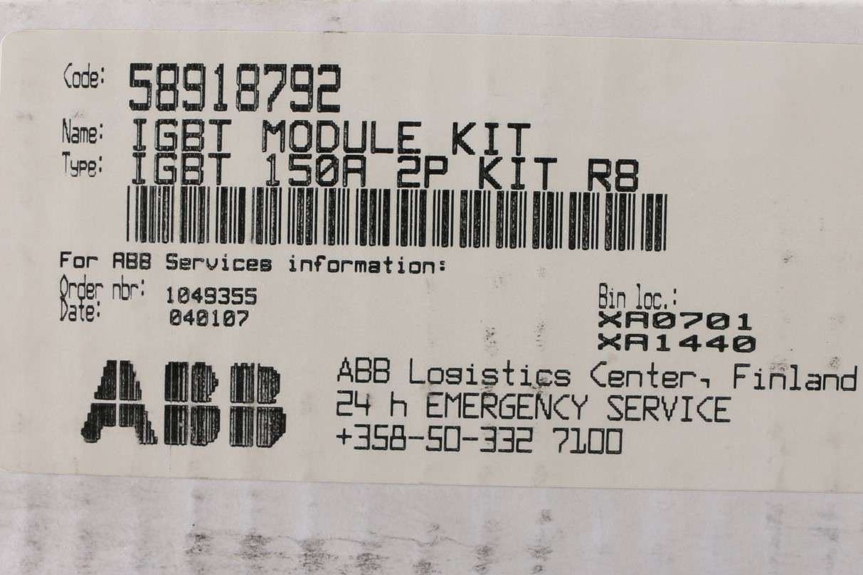 ABB ­-­ 58918792 ­-­ IGBT 150A 2P MODULE KIT R8