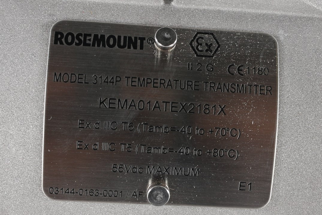 ROSEMOUNT ­-­ 3144PD5A1E1B5M5Q4C4QT ­-­ TEMP. TRANSMITTER -40 TO 300C