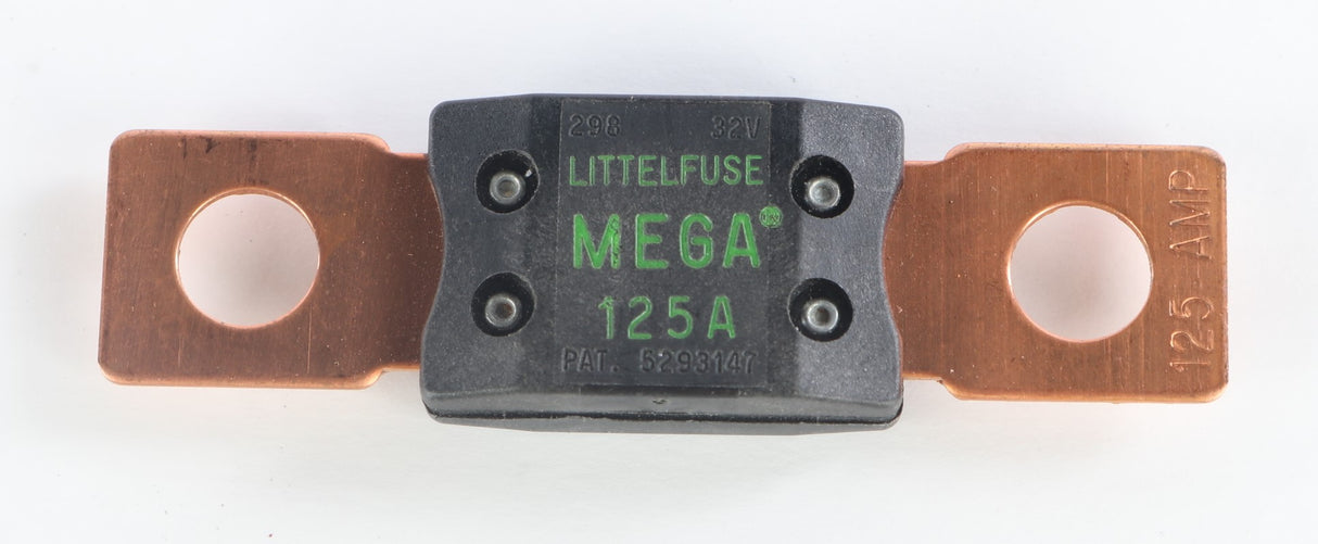 LITTELFUSE ­-­ 0298125.ZXEH ­-­ 125A MEGA 32V FUSE 140F-257F DEGREE