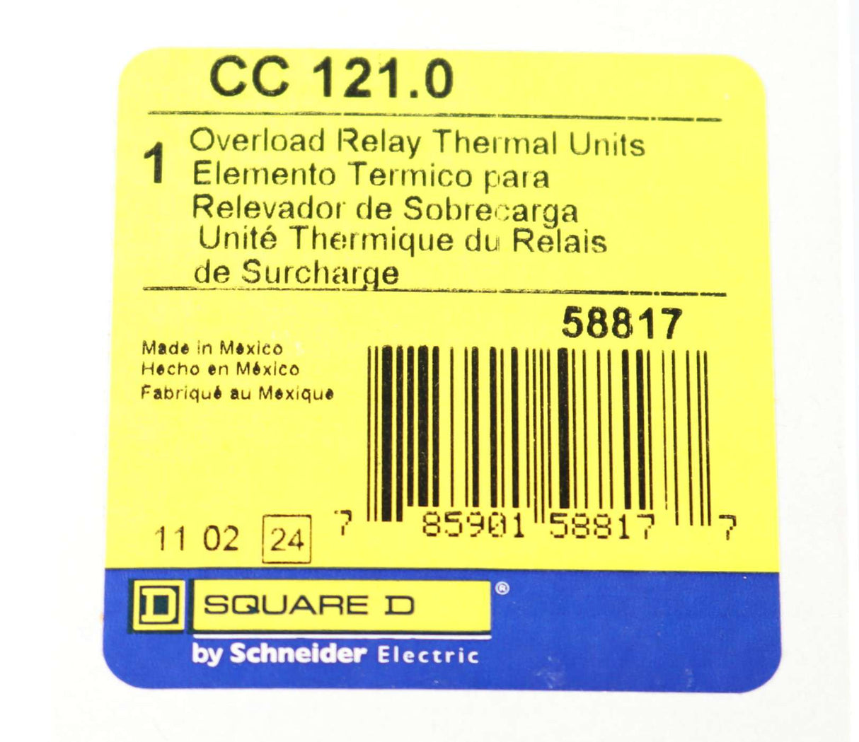 SCHNEIDER ELECTRIC ­-­ CC121.0 ­-­ THERMAL