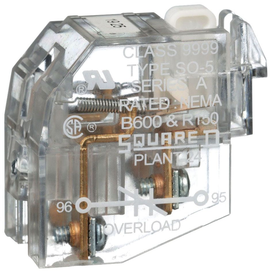 SCHNEIDER ELECTRIC ­-­ 9999S05 ­-­ OVERLOAD RELAY AUXILIARY CONTACT