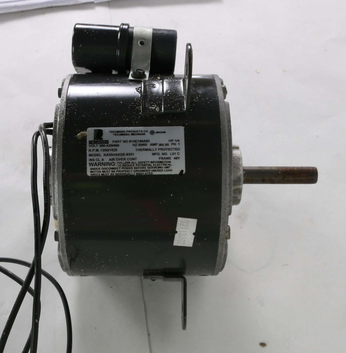 TECUMSEH PRODUCTS  ­-­ 810E186A83 ­-­ FAN MOTOR