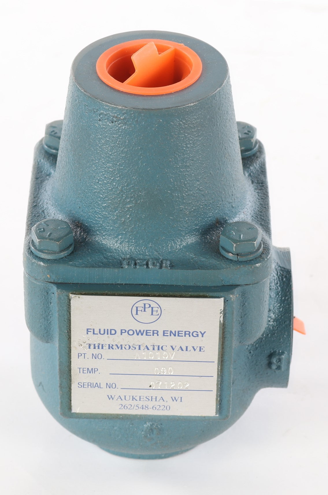 FLUID POWER ENERGY FPE ­-­ A1010V ­-­ THERMOSTATIC VALVE