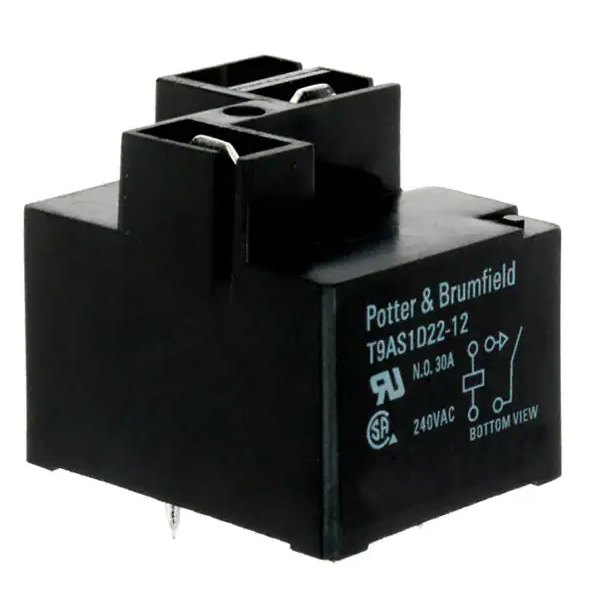 TYCO/POTTER & BRUMFIELD  ­-­ T9AS1D22-12 ­-­ SPST-NO 30A 12V RELAY