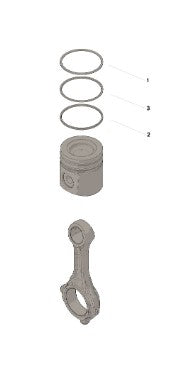 CUMMINS ­-­ 4955480 ­-­ PISTON RING KIT .50 MM FOR EPA10 AUTO 6.7L