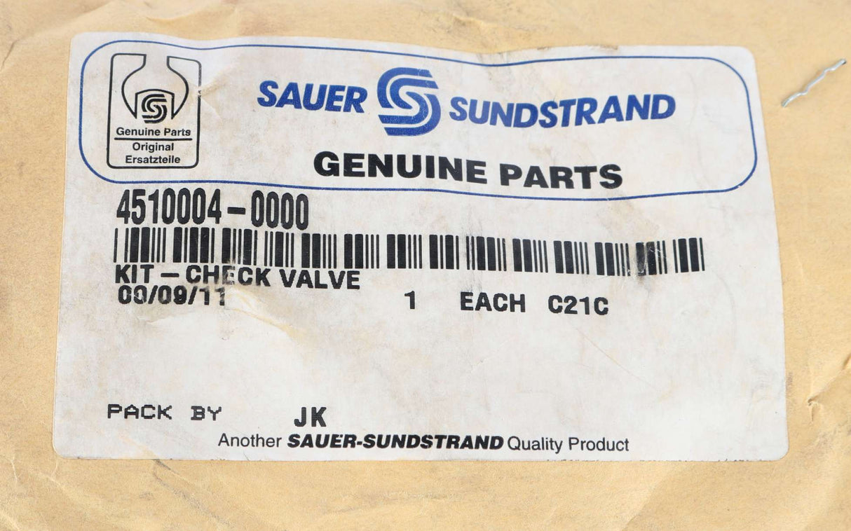 SUNDSTRAND  ­-­ 4510004-0000 ­-­ CHECK VALVE