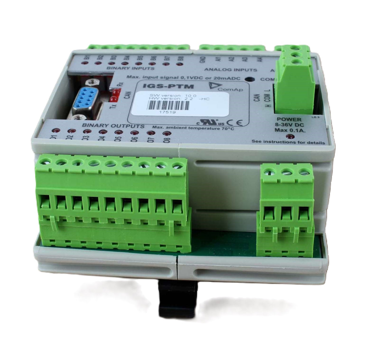 COMAP ­-­ IGS-PTM ­-­ ANALOG/BINARY INPUT/OUTPUT MODULE