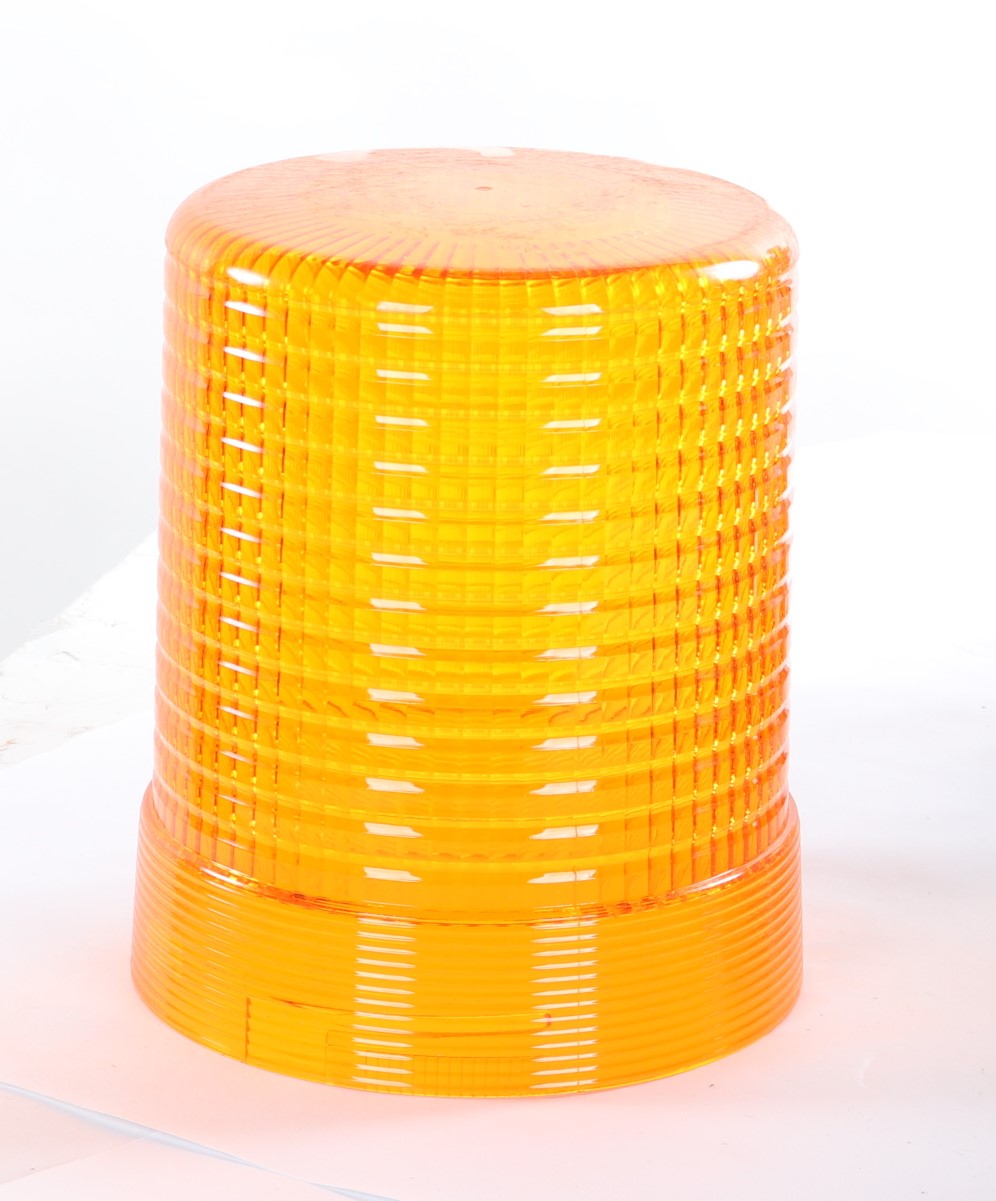 HELLA ­-­ 9EL-856.418-001 ­-­ AMBER ROTATING BEACON LENS 7.28" X7.28"X6.69"