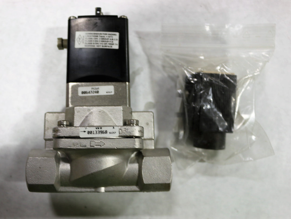 BURKERT FLUID CONTROL SYSTEMS ­-­ 00457896 ­-­ SOLENOID VALVE 1/2in 2W NC 304-SS SEAL WATER