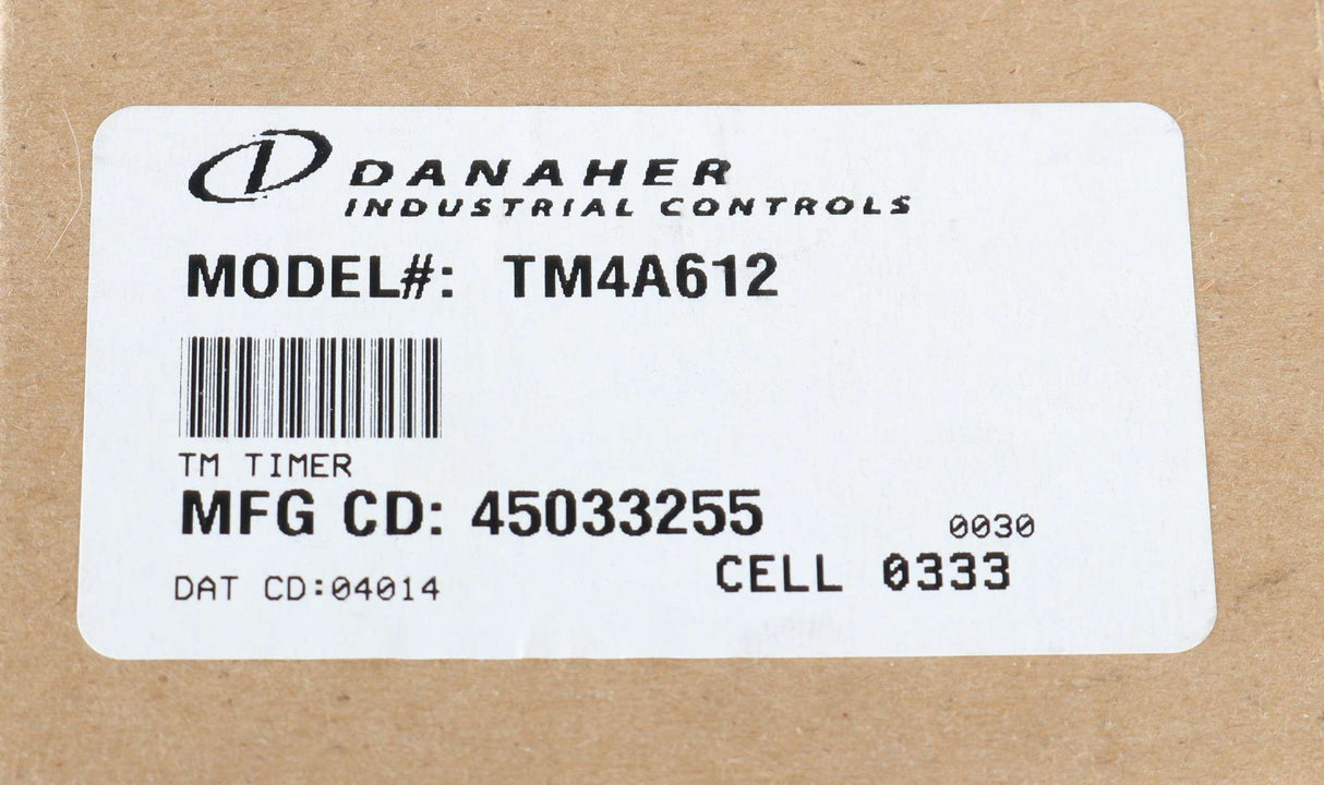 EAGLE SIGNAL  ­-­ TM4A612 ­-­ TM SERIES TIME/MODULE REPEAT CYCLE TIMER 4 CAM