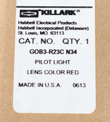 HUBBELL ELECTRIC ­-­ G0B3-R23C-N34 ­-­ LIGHT - PILOT RED LED 12V