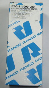 RANCO  ­-­ ETC-111000-000 ­-­ ELECTRONIC TEMPERATURE CONTROL SINGLE STATE W SENS