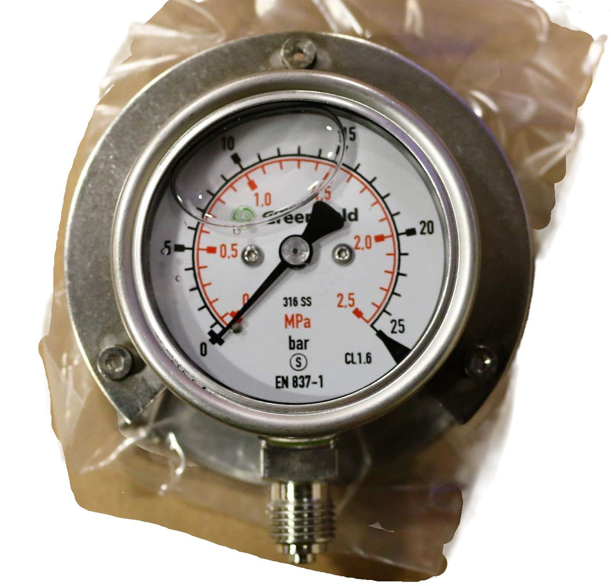 ATLAS COPCO ­-­ 1291002028 ­-­ PRESSURE GAUGE 63 / 0 - 25 BAR